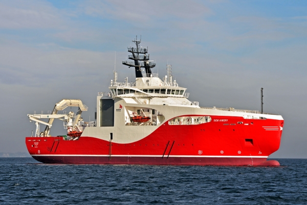 Próby morskie systemu kablowego na statku Siem Aimery